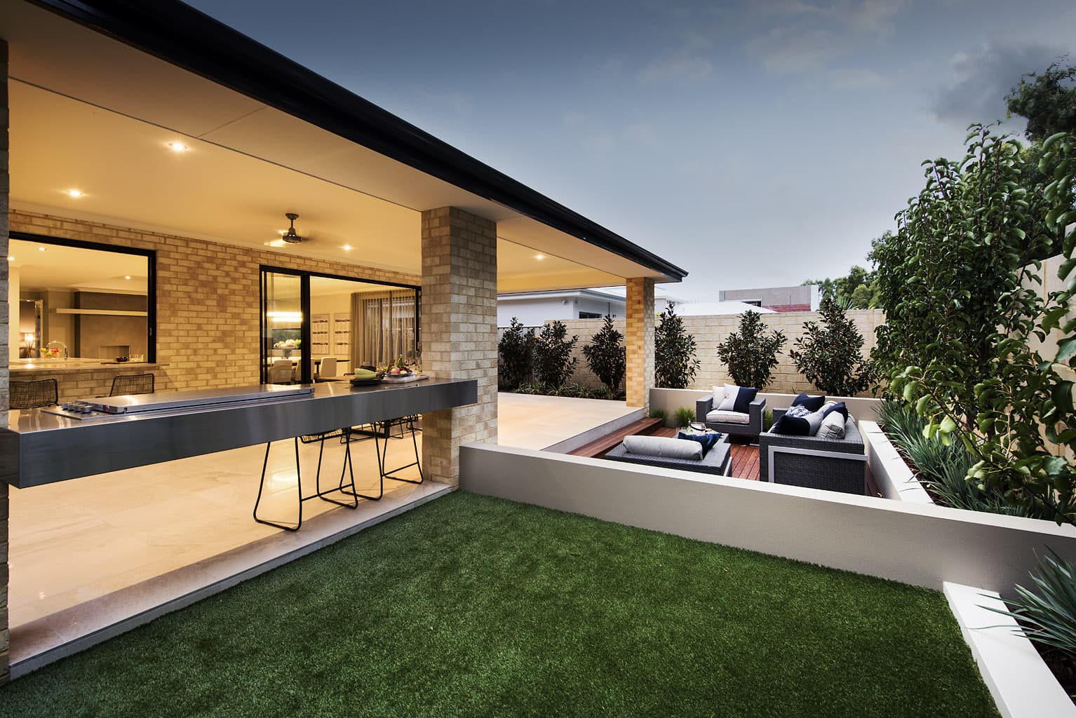 Similar home rear patio